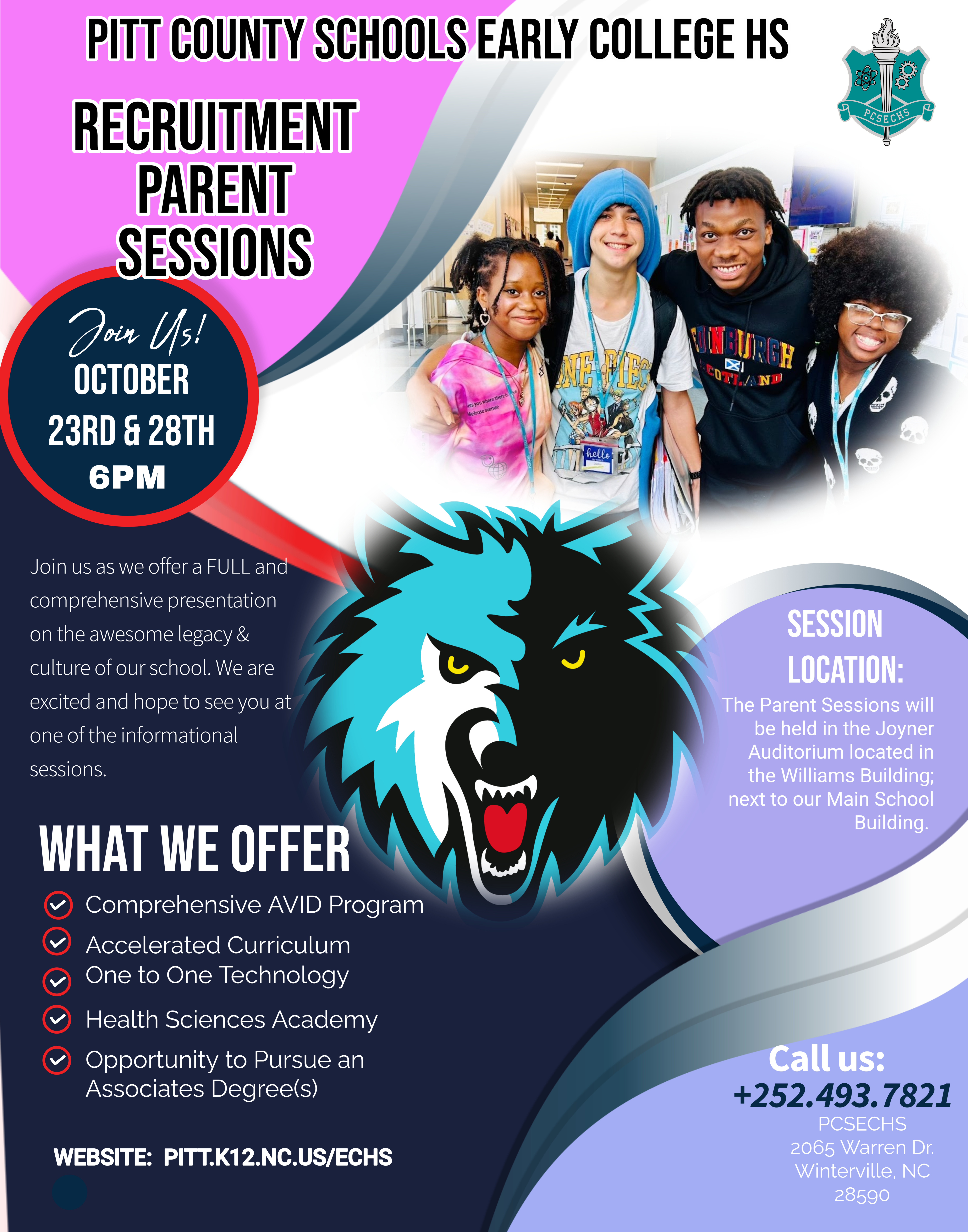  re You in Middle School? Our Parent Info Sessons are Coming Soon!